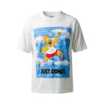 画像1: Unisex HOMER Simpson The Simpsons JUST DONUT. Tshirts 男女兼用 ホーマー シンプソン シンプソンズ ジャストトーナツ プリント 半袖 Tシャツ (1)