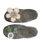 画像5: Rhinestone Flower Crystal Flat Closed Toe Slippers, Crystal Jelly Shoes pumps Shoes   ラインストーンフラワークリスタル付きフラットクローズドトゥスリッパクリ​​スタルゼリーシューズパンプス　 (5)