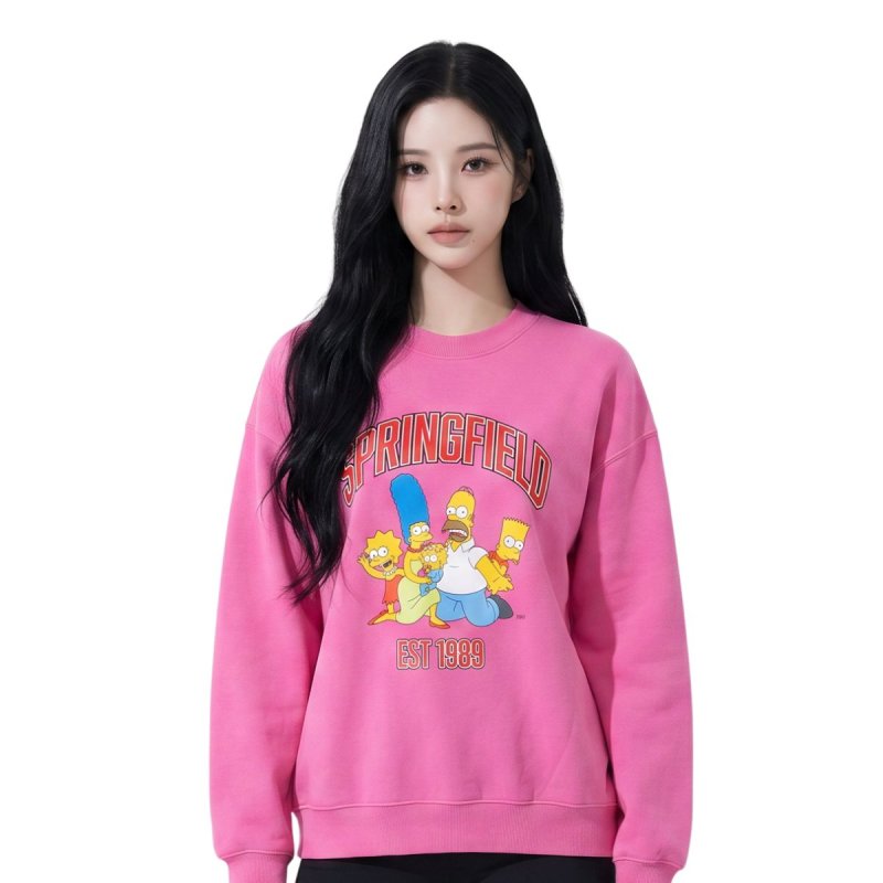 画像2: The Simpsons Family Crewneck Sweatshirt　ユニセックス 男女兼用 ザシンプソンズファミリー スウェット トレーナー (2)