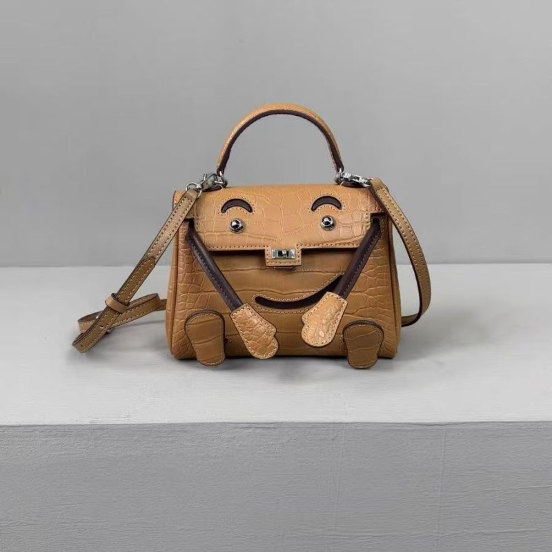 画像4: Embossed Monster Ocean Doll Bag 2-way tote shoulder bag doll bag color 型押し モンスター オーシャン ドールバッグ トートショルダー２WAYバッグ (4)