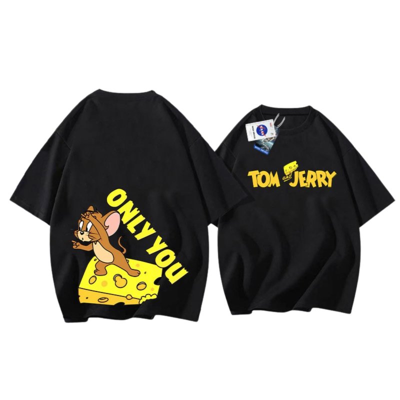 画像8: Kids Unisex Tom &Jerry Only you short-sleeved T-shirt トム＆ジェリー オンリーユー 半袖Ｔシャツ ユニセックス 男女兼用 ペア キッズ 親子コーデ (8)