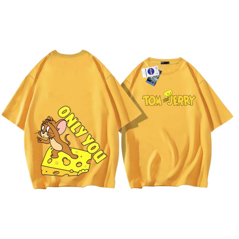 画像7: Kids Unisex Tom &Jerry Only you short-sleeved T-shirt トム＆ジェリー オンリーユー 半袖Ｔシャツ ユニセックス 男女兼用 ペア キッズ 親子コーデ (7)