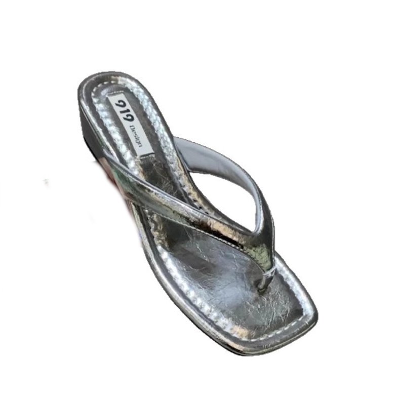 画像2: 919 Thong Leather Heel Sandals　トングレザーヒールサンダル (2)