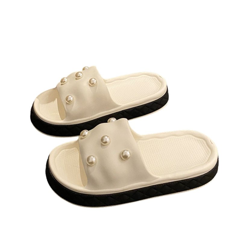 画像8: Platform pearl sandal slippers　  プラットフォーム厚底パールサンダルスリッパ  シューズ　 (8)