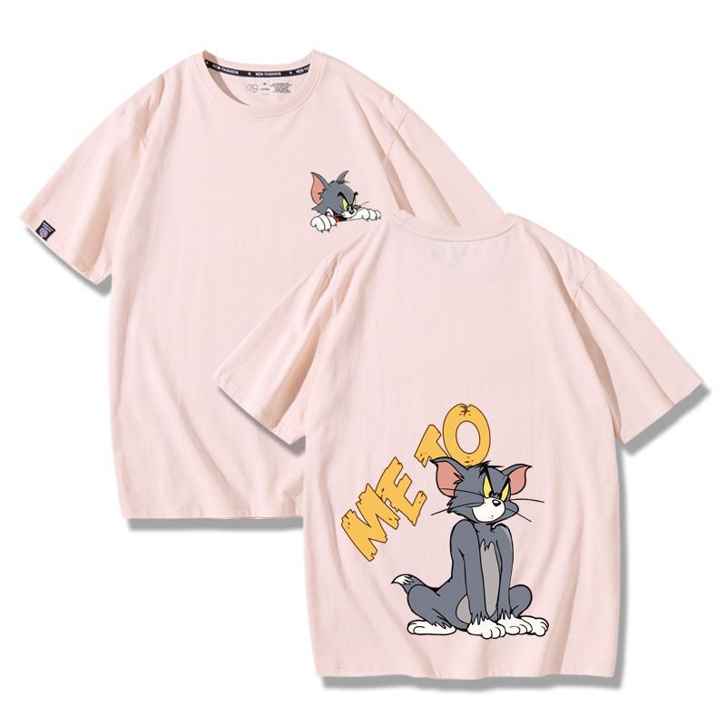 画像1: Unisex Tom &Jerry Only you short-sleeved T-shirt トム＆ジェリー オンリーユー 半袖Ｔシャツ ユニセックス 男女兼用 ペアルック (1)