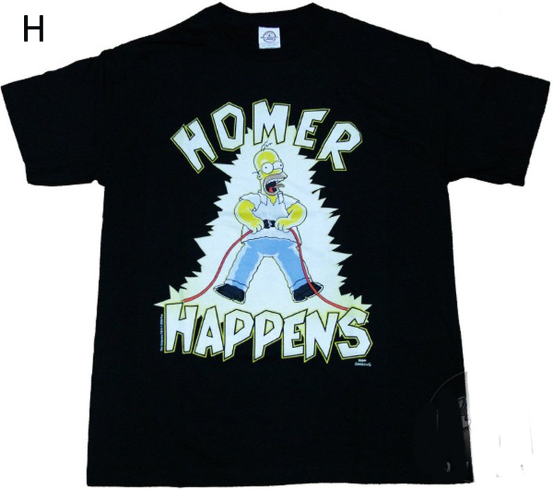 画像9: The Simpsons Retro Classic Cartoon Short-Sleeve T-Shirt　 ユニセックス男女兼用 シンプソンズクラシックプリントヴィンテージスタイル半袖Tシャツ半袖 Tシャツ (9)
