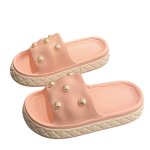 画像3: Platform pearl sandal slippers　  プラットフォーム厚底パールサンダルスリッパ  シューズ　 (3)