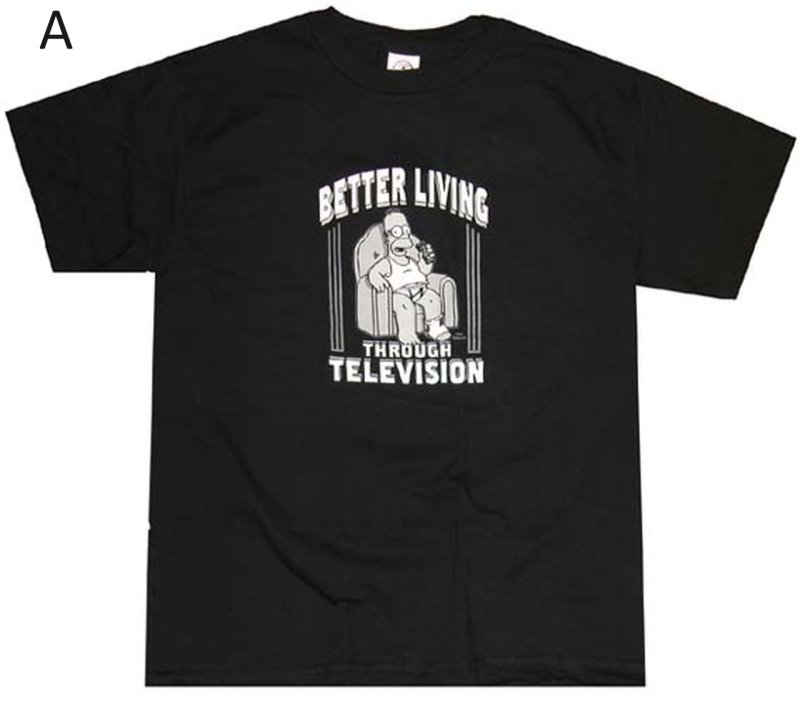 画像2: The Simpsons Retro Classic Cartoon Short-Sleeve T-Shirt　 ユニセックス男女兼用 シンプソンズクラシックプリントヴィンテージスタイル半袖Tシャツ半袖 Tシャツ (2)