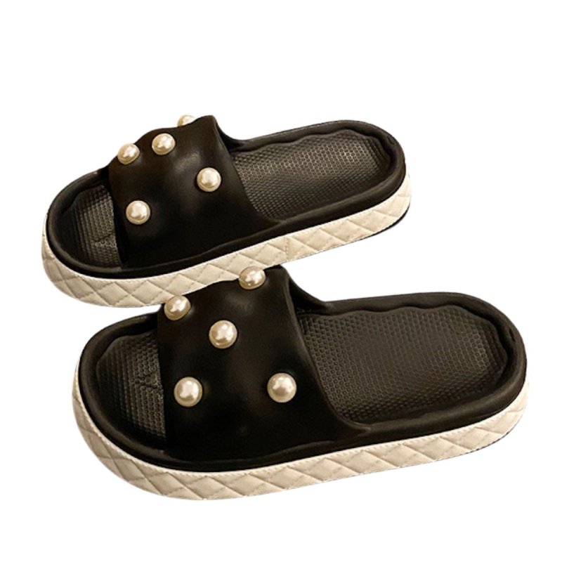 画像6: Platform pearl sandal slippers　  プラットフォーム厚底パールサンダルスリッパ  シューズ　 (6)