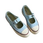 画像3: Ｗomen's Platform strap canvas Mary Jane sneakers Y2K   厚底  メリージェーン ストラップキャンバススニーカープラットフォーム  (3)