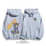 画像4: Tom and Jerry trust is essential ME TO  ONLY YOU hoodie  トム＆ジェリー ロゴ入り スウェット パーカーユニセックス 男女兼用 幅広いサイズ ペアルック (4)