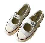 画像2: Ｗomen's Platform strap canvas Mary Jane sneakers Y2K   厚底  メリージェーン ストラップキャンバススニーカープラットフォーム  (2)
