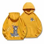 画像3: Tom and Jerry trust is essential ME TO  ONLY YOU hoodie  トム＆ジェリー ロゴ入り スウェット パーカーユニセックス 男女兼用 幅広いサイズ ペアルック (3)