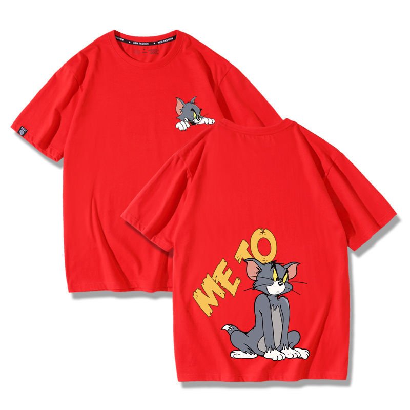 画像2: Unisex Tom &Jerry Only you short-sleeved T-shirt トム＆ジェリー オンリーユー 半袖Ｔシャツ ユニセックス 男女兼用 ペアルック (2)