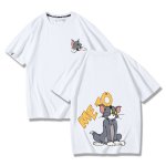 画像5: Unisex Tom &Jerry Only you short-sleeved T-shirt トム＆ジェリー オンリーユー 半袖Ｔシャツ ユニセックス 男女兼用 ペアルック (5)