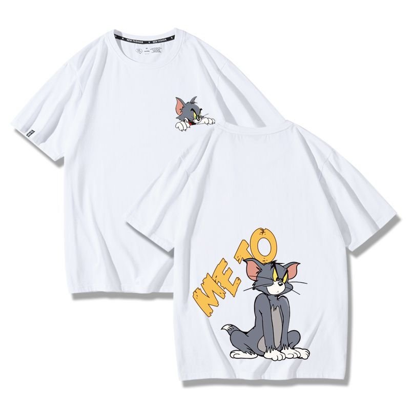 画像5: Unisex Tom &Jerry Only you short-sleeved T-shirt トム＆ジェリー オンリーユー 半袖Ｔシャツ ユニセックス 男女兼用 ペアルック (5)
