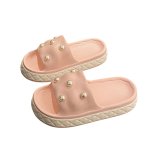 画像7: Platform pearl sandal slippers　  プラットフォーム厚底パールサンダルスリッパ  シューズ　 (7)