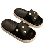 画像5: Platform pearl sandal slippers　  プラットフォーム厚底パールサンダルスリッパ  シューズ　 (5)