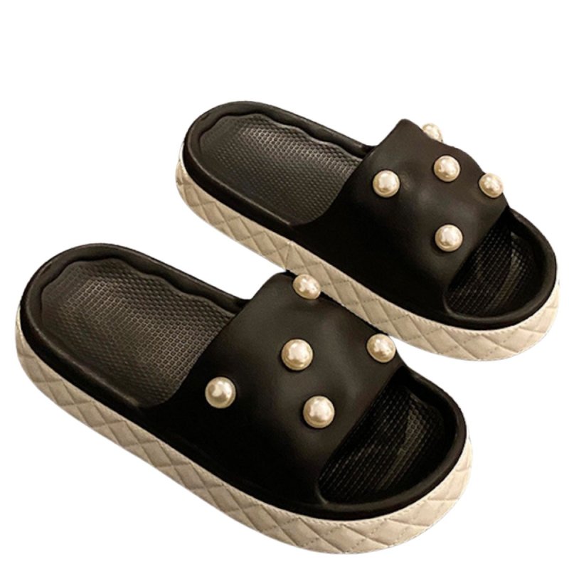 画像5: Platform pearl sandal slippers　  プラットフォーム厚底パールサンダルスリッパ  シューズ　 (5)