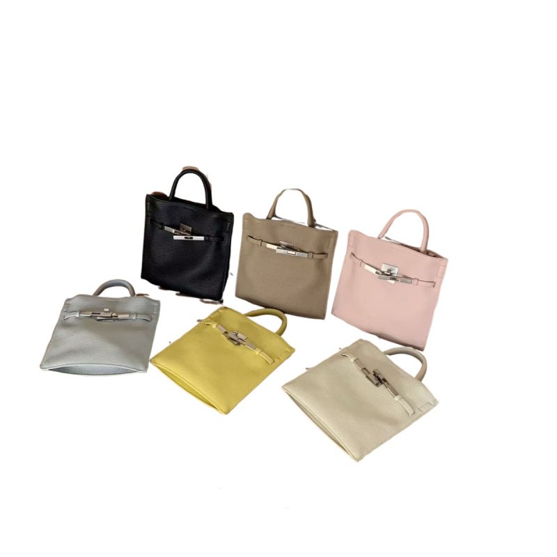 画像5: Genuine Leather Kelly Mini Tote Shoulder Crossbody Bag　本革レザーケリーミニトートショルダークロスボディバッグ (5)