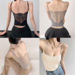 画像9: padded back lace camisole　パッド入りバックレースキャミソールタンクトップTシャツ (9)