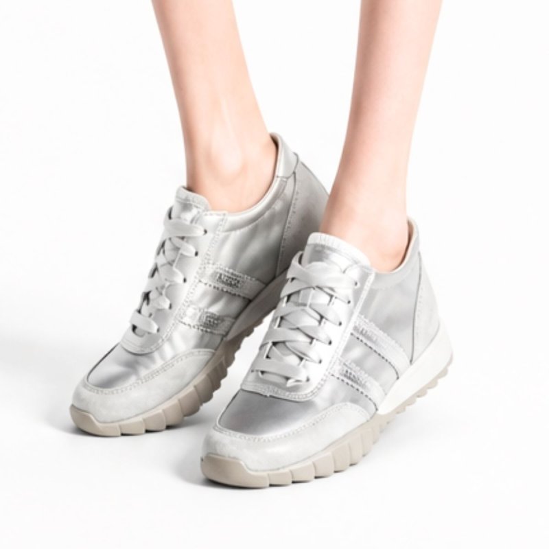 画像7: Ｗomen's Paste Color Leather Satin Metallic platform Mary Jane sneakers trainers Y2K 本革 リアルレザー パステルカラー シークレットインソール 厚底 サテン メタリックスニーカープラットフォーム  バレエコア (7)