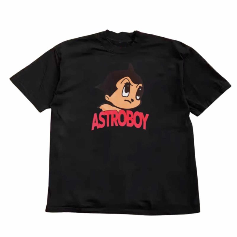 画像1: Vintage Unisex Astro Boy Face Print Crew Neck Tshirts 男女兼用 ヴィンテージ風 古着風 ラウンドネック アストロボーイ 鉄腕アトム フェイス プリント Tシャツ  (1)