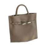 画像1: Genuine Leather Kelly Mini Tote Shoulder Crossbody Bag　本革レザーケリーミニトートショルダークロスボディバッグ (1)