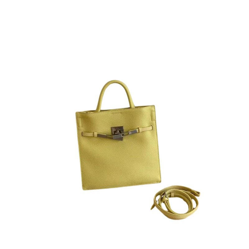 画像4: Genuine Leather Kelly Mini Tote Shoulder Crossbody Bag　本革レザーケリーミニトートショルダークロスボディバッグ (4)