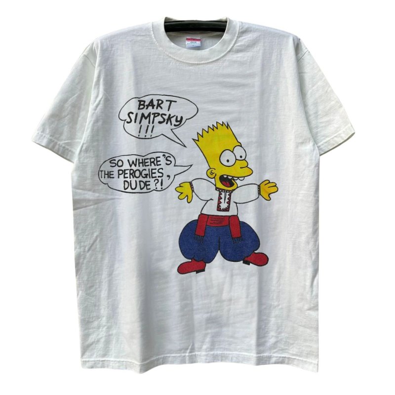 画像3:  Unisex Bart Simpson Vintage style Print Crew Neck Tshirts 男女兼用 バートシンプソンヴィンテージ風 古着風 ラウンドネック  プリント Tシャツ  (3)