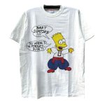 画像1:  Unisex Bart Simpson Vintage style Print Crew Neck Tshirts 男女兼用 バートシンプソンヴィンテージ風 古着風 ラウンドネック  プリント Tシャツ  (1)
