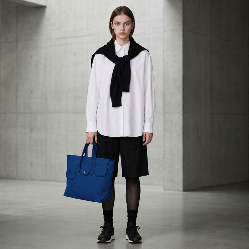 画像6: Canvas BK Piping Tote Bag  キャンバス パイピング トート バッグ (6)