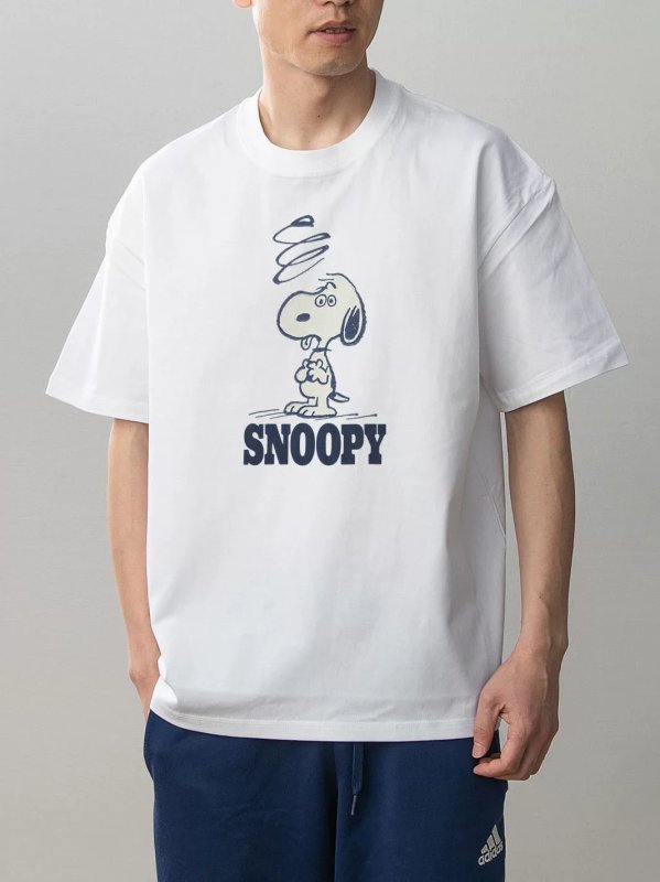 画像3:  Snoopy Daisy Short Sleeve T-Shirt  　ユニセックス 男女兼用スヌーピーデイズィプリント 半袖 Tシャツ (3)
