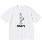 画像1:  Snoopy Daisy Short Sleeve T-Shirt  　ユニセックス 男女兼用スヌーピーデイズィプリント 半袖 Tシャツ (1)