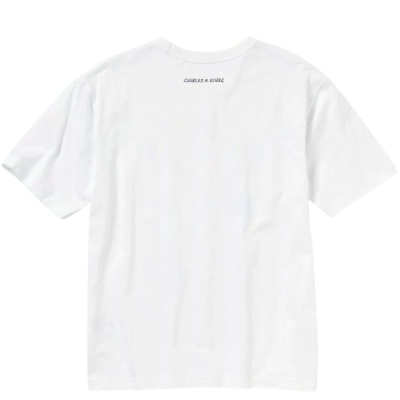 画像2:  Snoopy Daisy Short Sleeve T-Shirt  　ユニセックス 男女兼用スヌーピーデイズィプリント 半袖 Tシャツ (2)