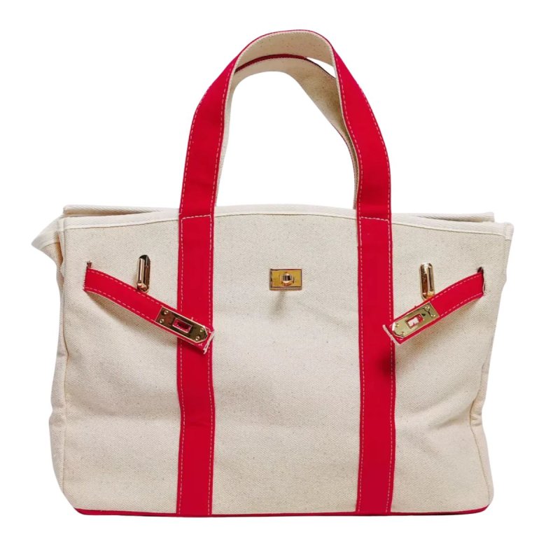 画像1: Canvas Boat Canvas Tote Bag BOATKIN BAG BK Piping Tote Bag  キャンバス パイピング ボートキン トート バッグ (1)