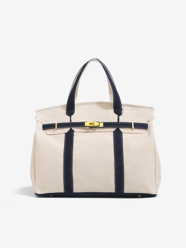 画像5: Canvas Boat Canvas Tote Bag BOATKIN BAG BK Piping Tote Bag  キャンバス パイピング ボートキン トート バッグ (5)