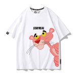 画像1: STAYREAL Pink Panther Print Short-Sleeve T-Shirt　ユニセックス 男女兼用STAYREAL ピンクパンサープリント半袖Tシャツプリント  (1)