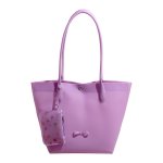 画像5: PVC Jerry  Large Capacity Tote Shoulder Bag with a pouch ジェリートートショルダー フレンチバッグ ポーチ付き (5)