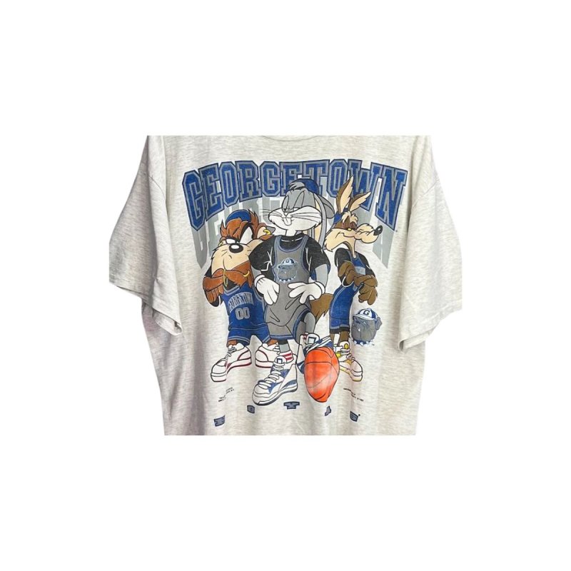画像2: Bugs Bunny, Sylvester & Tasmanian Devil Basketball Vintage Style Short-Sleeve T-Shirt　ユニセックス 男女兼用バックスバニー＆シルベスター＆タスマニアデビル バスケットボールヴィンテージスタイル半袖 Tシャツ (2)