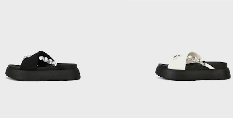 画像3: Crystal platform thong sandals　 クリスタルトング厚底プラットフォームトングサンダル (3)