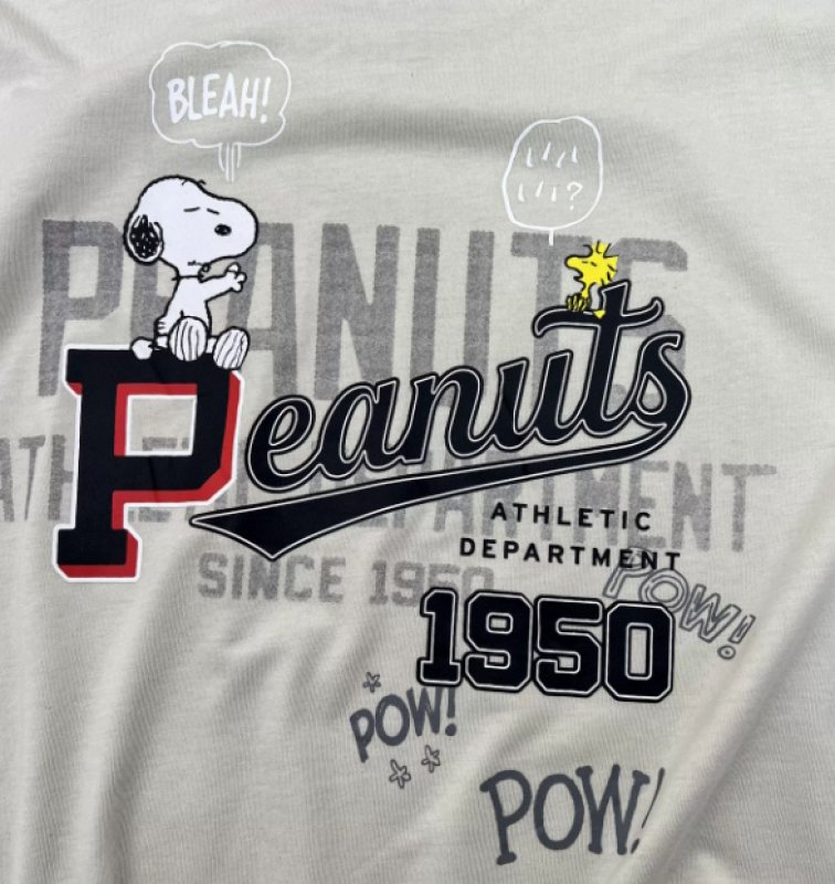 画像2: 1950 Peanuts Snoopy Vintage Style Short-Sleeve T-Shirt　ユニセックス 男女兼用1950ピーナッツ スヌーピーヴィンテージスタイル半袖 (2)