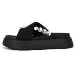 画像1: Crystal platform thong sandals　 クリスタルトング厚底プラットフォームトングサンダル (1)