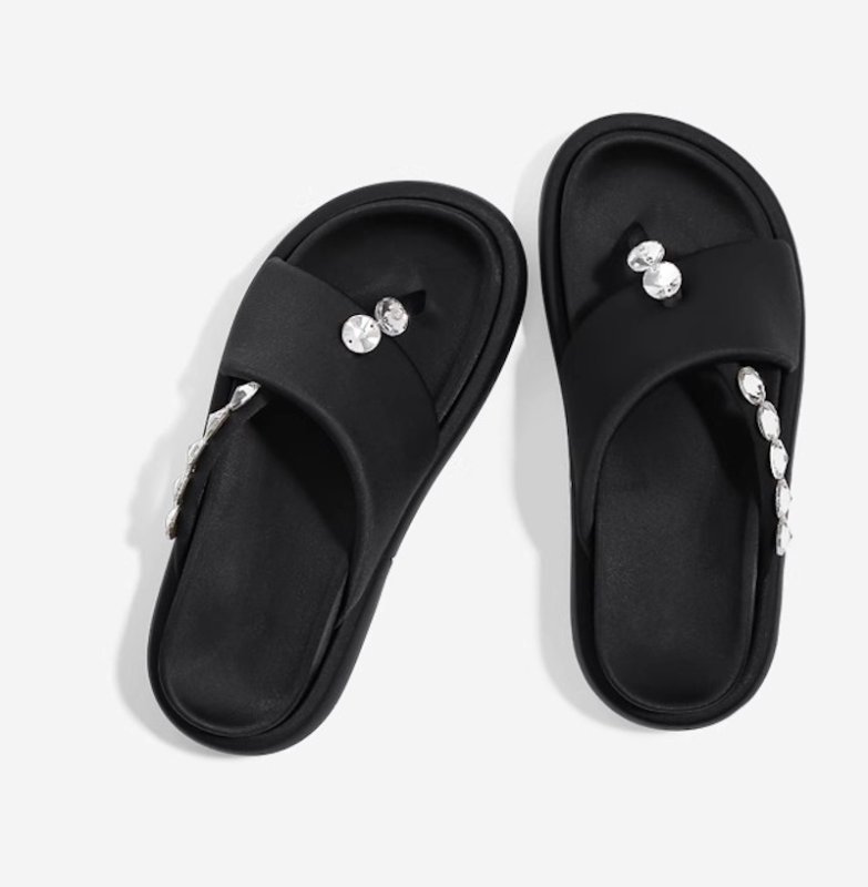 画像5: Crystal platform thong sandals　 クリスタルトング厚底プラットフォームトングサンダル (5)