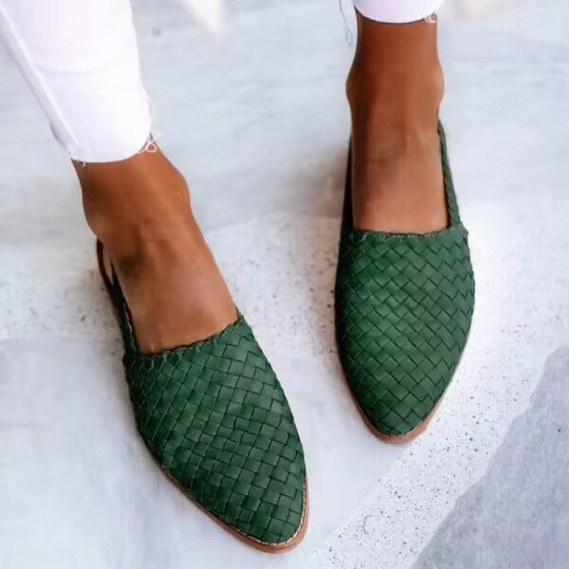 画像8: Mesh leather flat back belt sandals mules pumps　メッシュリレザーフラットバックベルトサンダルパンプスミュール (8)