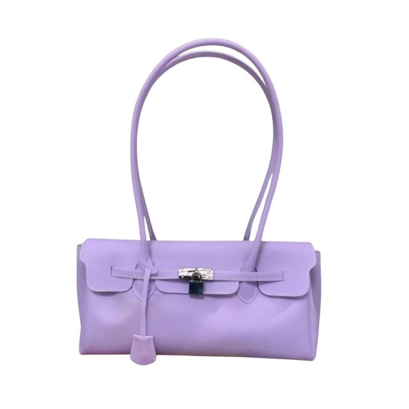 画像1: PVC Jerry Firkin Tote Bag ジェリー ゼリー 透明 トート ショルダー フレンチバッグ 韓国 y2k (1)