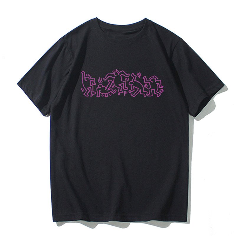 画像7: Unisex Casual Cotton Keith Haring Logo Tshirts Heart carry キースヘリング ロゴ Tシャツ ユニセックス 男女兼用 (7)