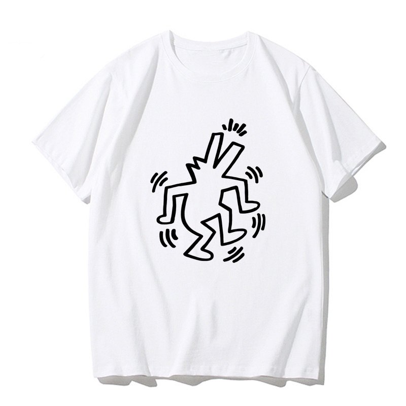 画像11: Unisex Casual Cotton Keith Haring Logo Tshirts Heart carry キースヘリング ロゴ Tシャツ ユニセックス 男女兼用 (11)