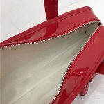 画像7:  Ribbon-style horizontal enamel tote shoulder bag　リボン付き横長エナメルトートショルダー フレンチバッグ (7)