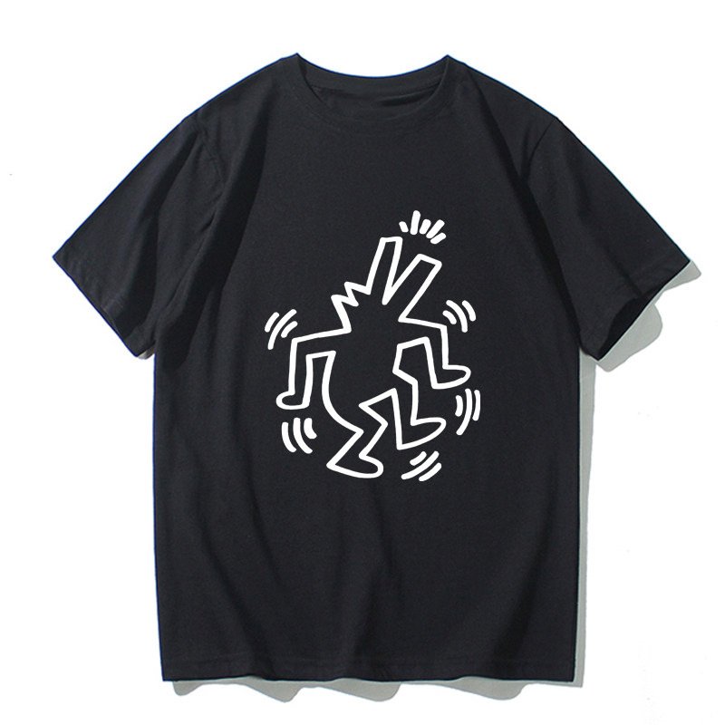 画像12: Unisex Casual Cotton Keith Haring Logo Tshirts Heart carry キースヘリング ロゴ Tシャツ ユニセックス 男女兼用 (12)
